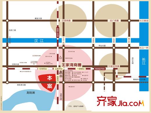 中國鐵建國際城區(qū)位圖