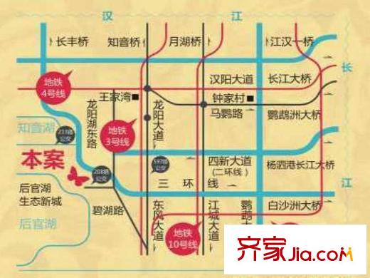 譽天幸福海交通圖