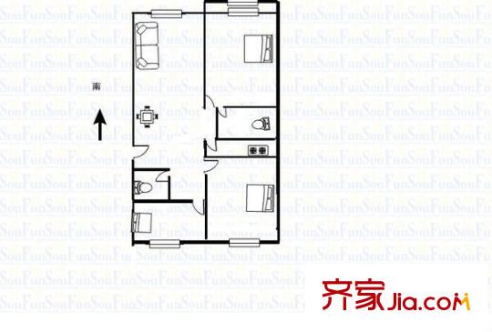 文華苑二期 3室 戶型圖