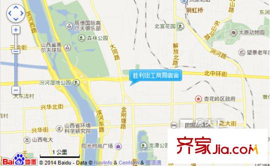 勝利街工商局宿舍交通圖太原  