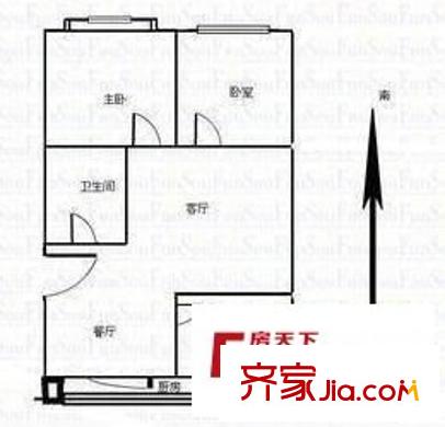 省農(nóng)業(yè)廳宿舍 0室 戶型圖