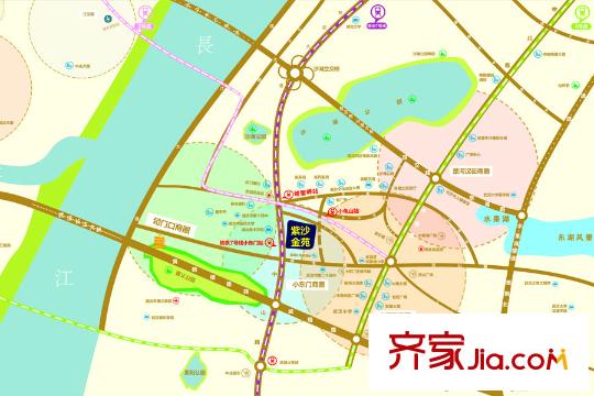 紫沙金苑區(qū)位圖