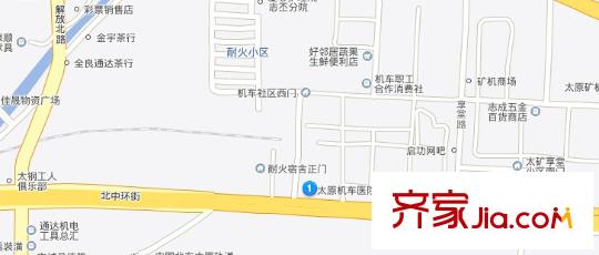 機(jī)車廠宿舍交通圖太原  