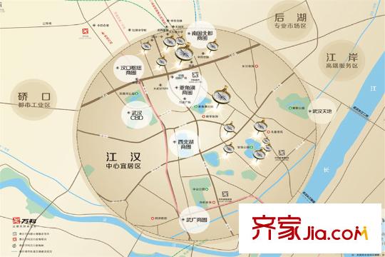 萬科漢口傳奇唐樾區(qū)位圖