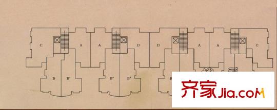 華旗地和苑戶型圖剖面圖 