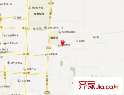 華旗地和苑交通圖太原  