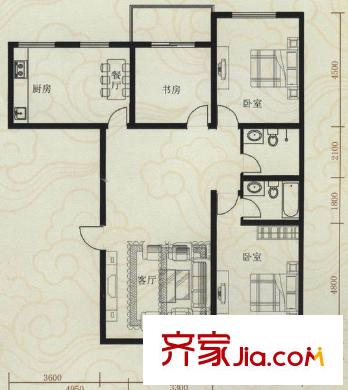 太原 北辰華苑 戶型圖