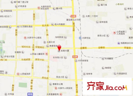 北辰華苑交通圖太原  