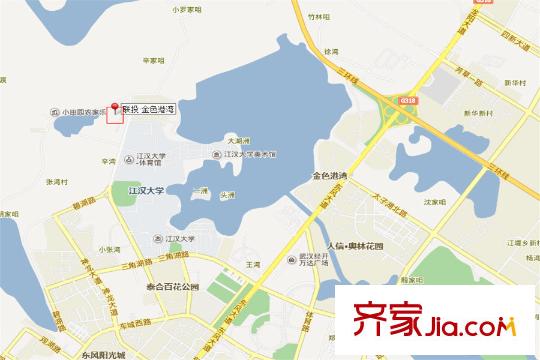 聯(lián)投金色港灣劍橋郡區(qū)位圖