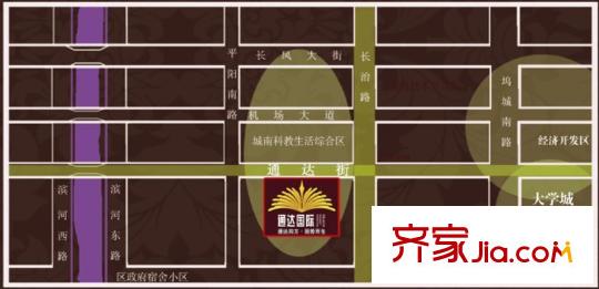 通達(dá)國際交通圖