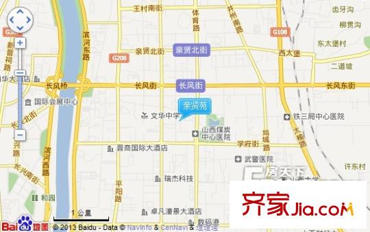 親賢苑交通圖太原  