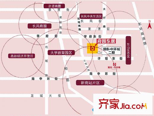 府園東居交通圖太原  