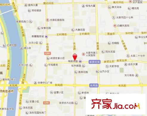 長安大廈交通圖太原  