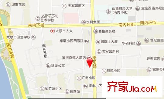 塑料二廠宿舍交通圖太原  