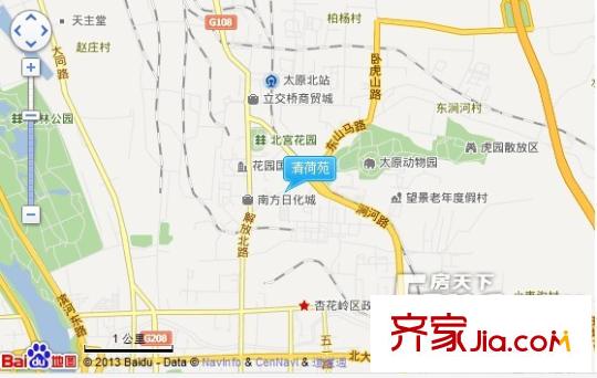清荷苑交通圖太原  
