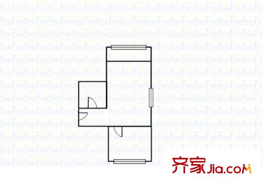 平陽路6904宿舍 1室 戶型圖