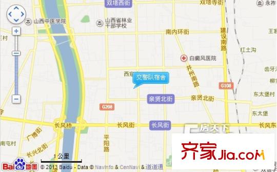 交警隊宿舍交通圖太原  