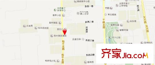 迎澤橋西建行宿舍交通圖太原  