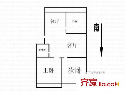 太原 太原鋼絲廠宿舍 戶型圖