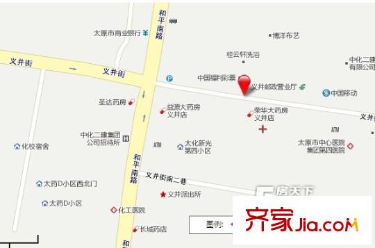 太化時(shí)代花園交通圖
