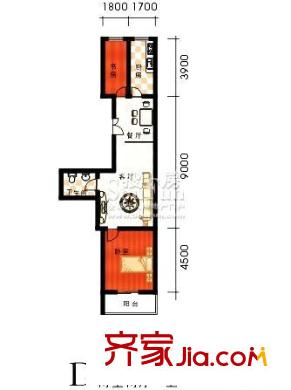 春怡園6號戶型圖2-2-1 83.52平方米 2室2廳1衛(wèi)