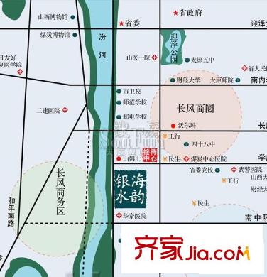 銀海水韻交通圖