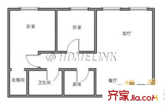 桃園南路第一社區(qū) 3室 戶型圖