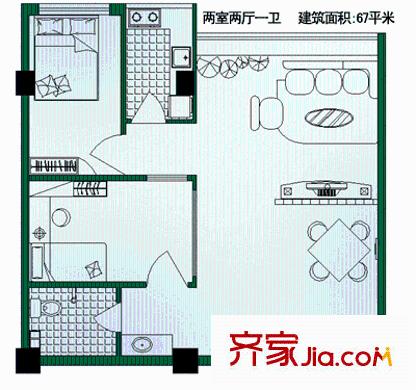 太原 世紀嘉園 戶型圖