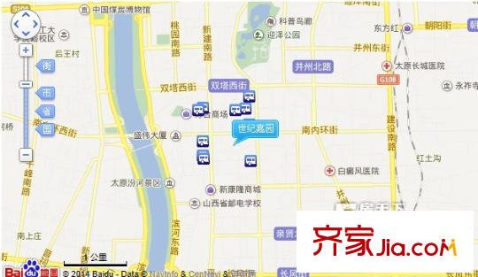 世紀嘉園交通圖太原  