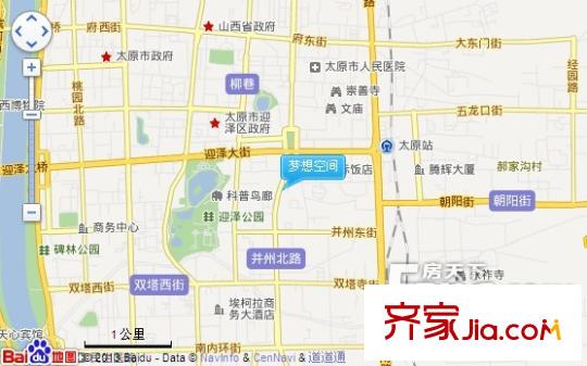 夢想空間二期交通圖太原  