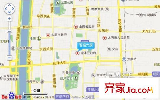 晉福大廈交通圖太原  