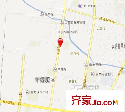 地礦小區(qū)交通圖太原  
