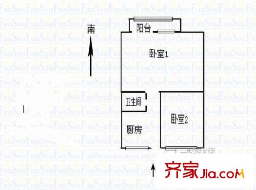 太原 二輕局宿舍 戶型圖