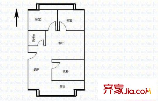 東站鐵路高層戶型圖a3  3 3室