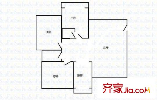 太原 大東關(guān)腫瘤醫(yī)院宿舍 戶型圖