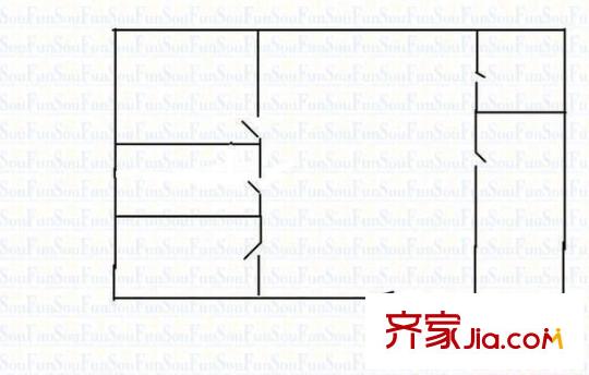 觀湖印象 3室 戶型圖