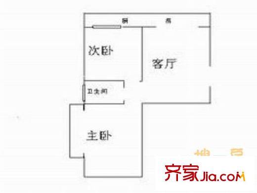 糖酒宿舍 2室 戶型圖