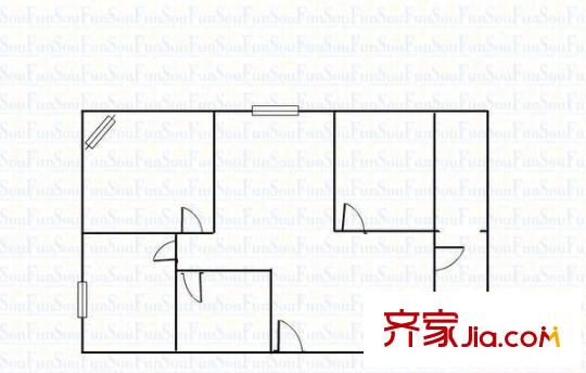 城墻花園 3室 戶型圖