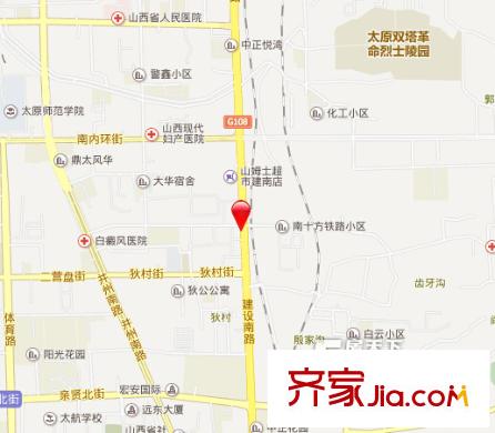 山西省少管所宿舍交通圖太原  