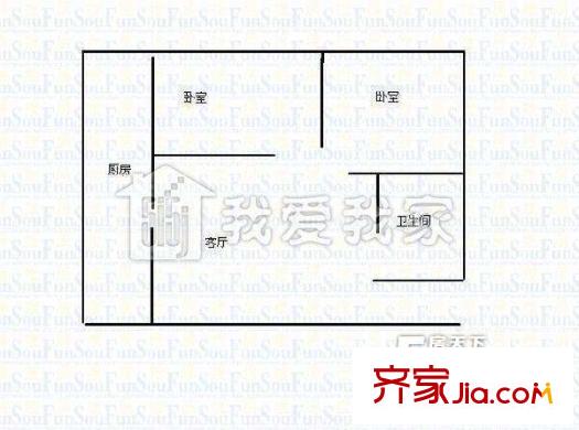 太原 壩陵路供電局宿舍 戶型圖