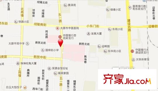 壩陵路供電局宿舍交通圖太原  