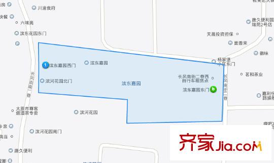 濱東嘉園交通圖太原  