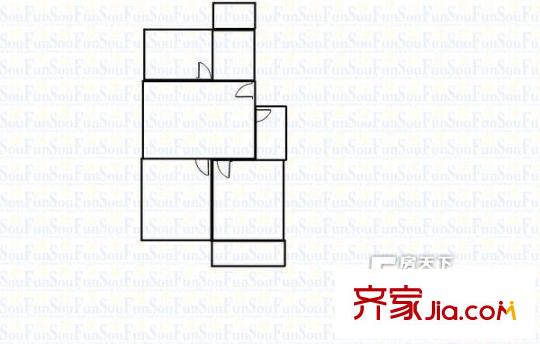 太原 濱河?xùn)|路桃南地稅局宿舍 戶型圖
