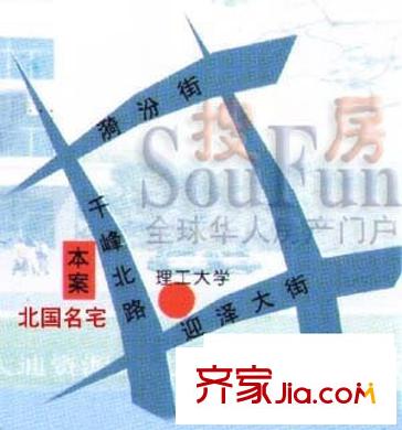 北國名宅交通圖