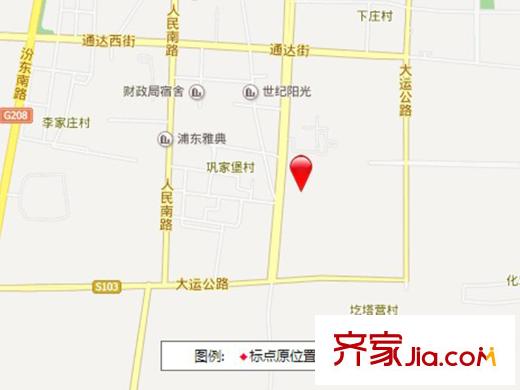 匯通麗城交通圖太原  