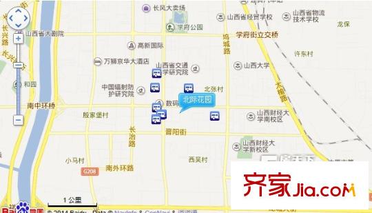 北際花園交通圖太原  