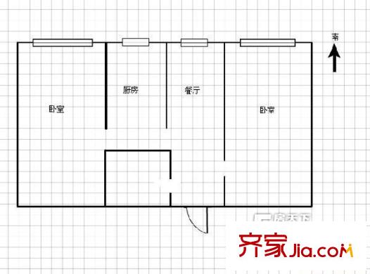 太原 中煤七處宿舍 戶型圖