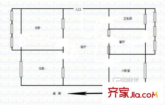 太原 迎澤法院宿舍 戶型圖