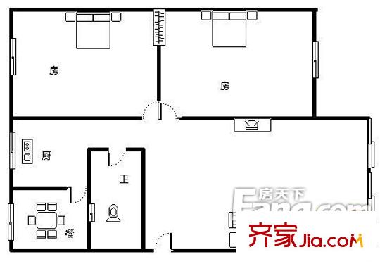 太原 營西街機床廠宿舍 戶型圖