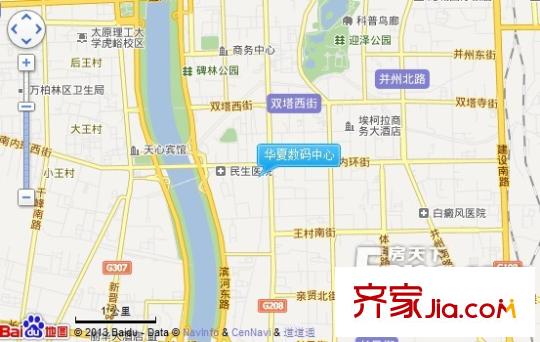 華夏數(shù)碼中心交通圖太原  